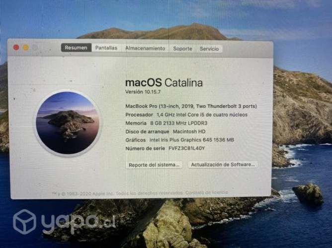 MacBook Pro touchbar i5