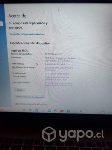 Notebook Dell Inspirion 15