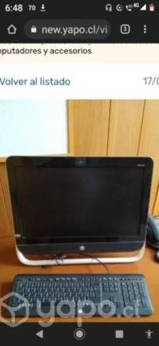 HP Pavilion 20 touch todo en uno impecable estado