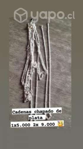Cadenas chapado de plata
