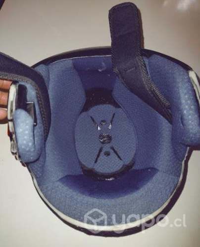 Casco de moto talla M Ajustable.