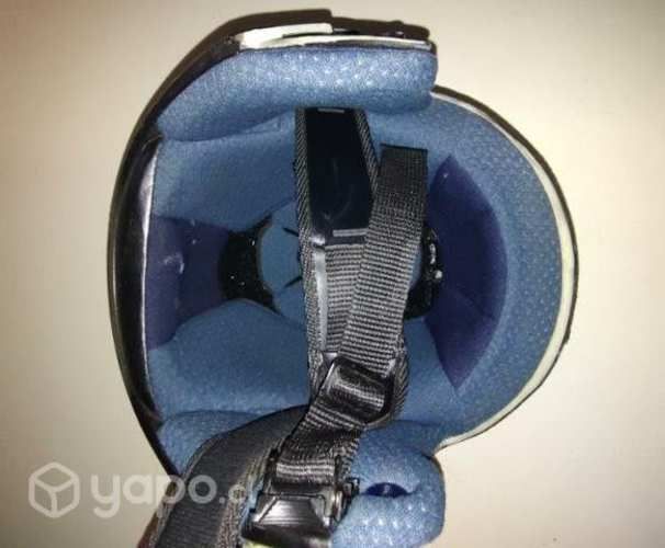 Casco de moto talla M Ajustable.