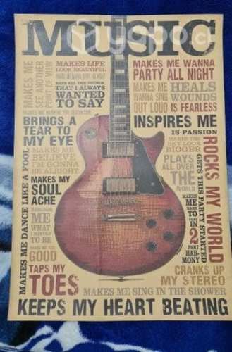 Poster de música 50cm x 35 cm