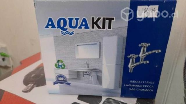 Juego 2 llaves lavamanos epoca abs cromado - aquak
