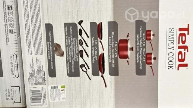 Set se baterias tefal nuevo