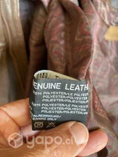 Chaqueta hombre cuero real talla M