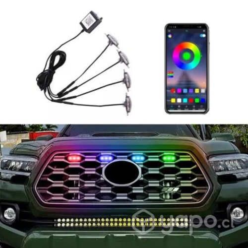 Luz Parrilla Máscara Rejilla Led Raptor Rgb Contro