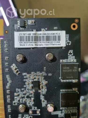 Gráfica Gtx 750ti 4gb