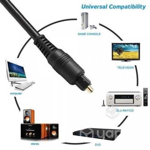 Cable Optico Audio Fibra Óptica Digital 1,5 Metro