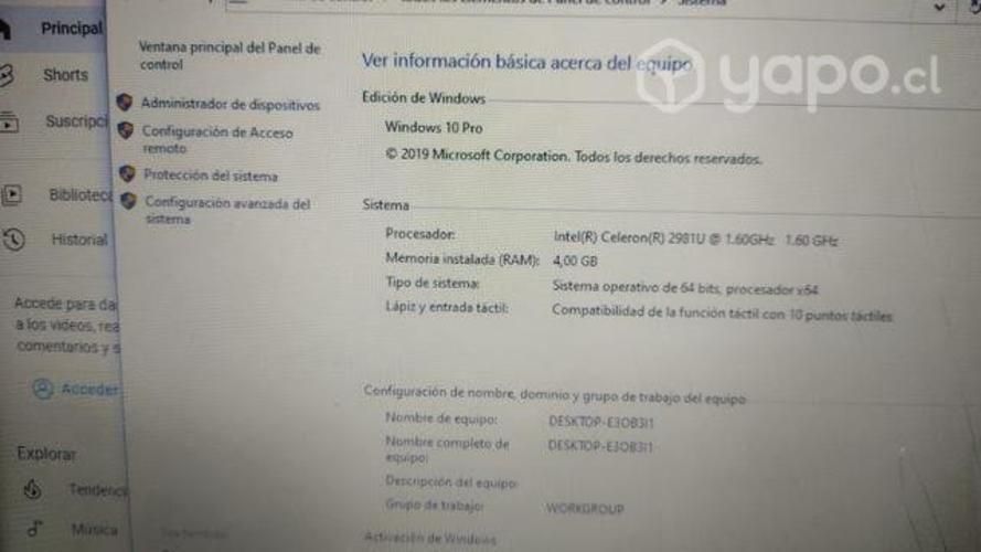 Notebook Acer R3 431t. Desarne