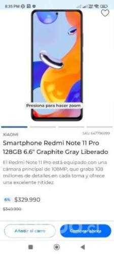 Celular redmi note 11 pro