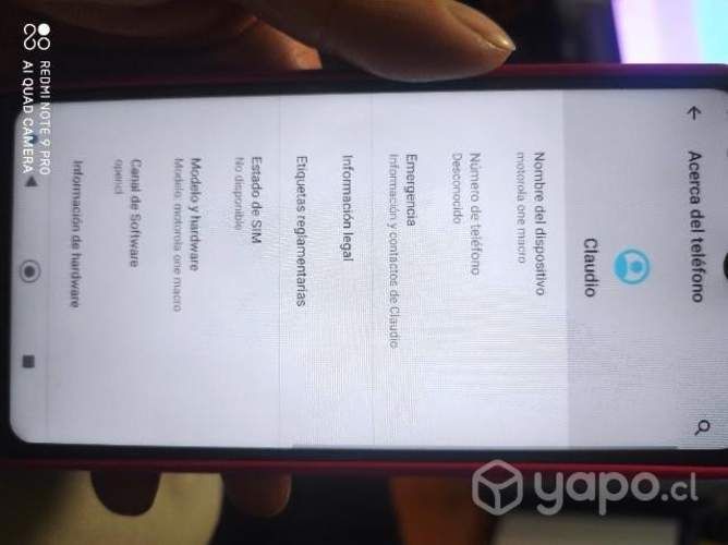 Motorola one macro 64gb