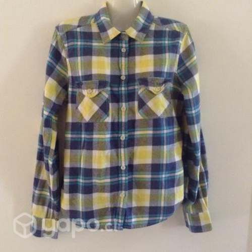 Camisa Mujer Cuadrille, Leñadora Marca American Ea