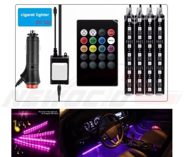 Tira De Luces Led Rgb Interior 48 Led