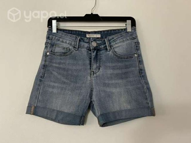 Short Elastico Marca Aussie Talla 38 Celeste