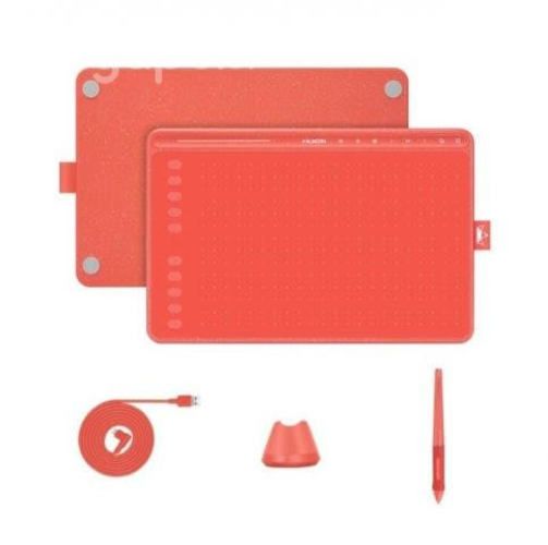 Tableta gráfica Huion HS611 roja