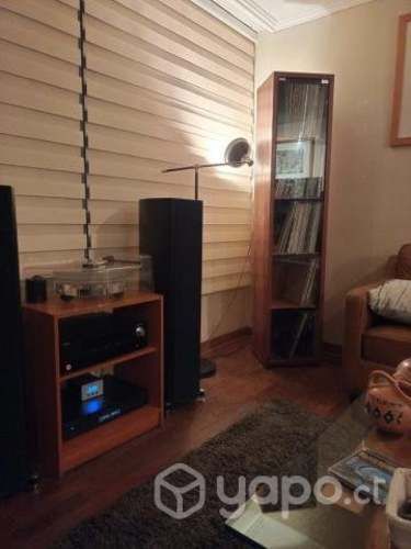 Mueble para vinilos 5 casilleros con puerta