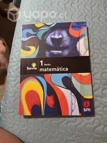 Libro matemática 1 medio sin uso SM