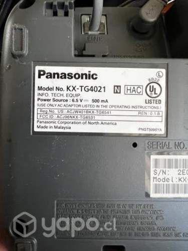 3 Teléfonos inalámbrico Panasonic modelo KX-TG4021