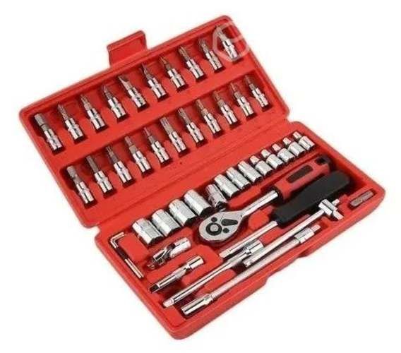 Set Caja Juego Herramienta Dados 46 Piezas Acero