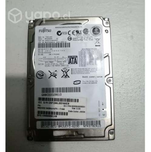 Disco Duro SATA 60GB Fujitsu para Notebook