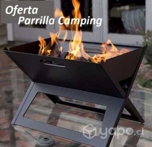 Parrilla Camping Plegable. Tipo Maleta