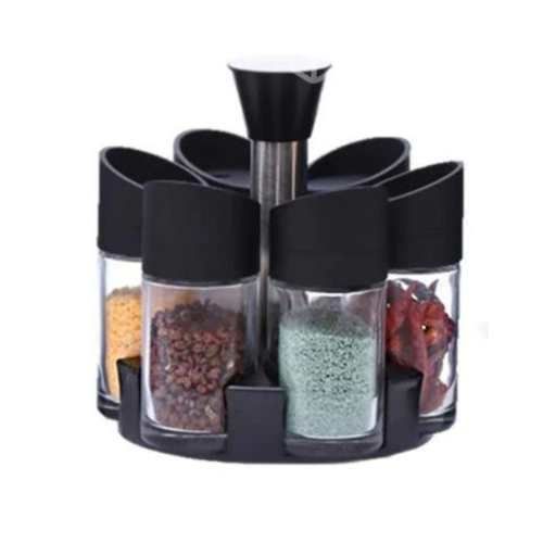 Set 6 Especieros Condimentos Moderno Giratorio 360