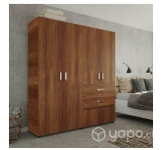 Closet 4 puertas 2 cajones 1 zapatero