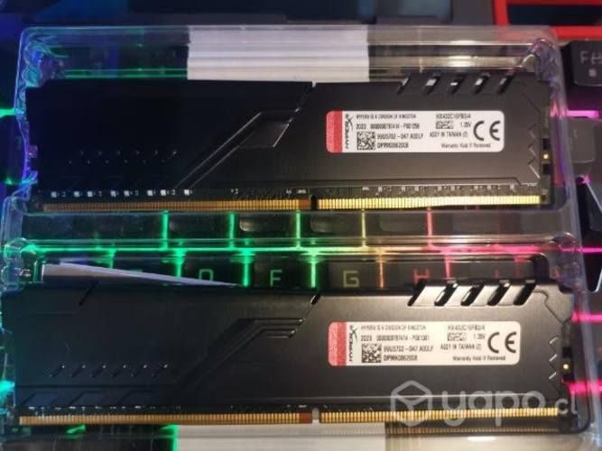 Memoria ram pack 4gb cada una