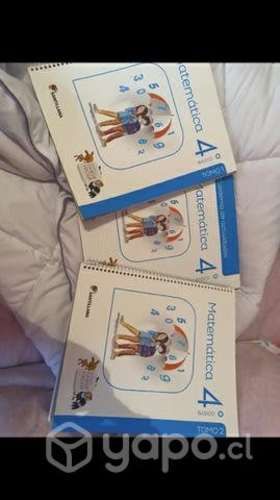 Pack de libros de matemáticas 4 básico santillana
