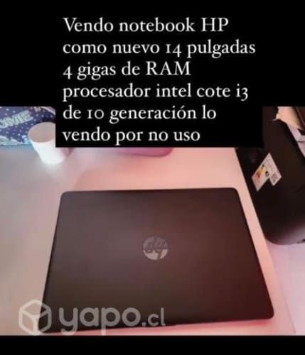 Notebook HP conversable sin uso