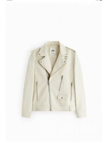 Chaqueta para hombre efecto piel, marca zara