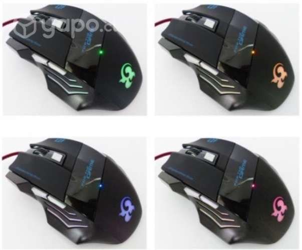 Mouse Gamer T-6 Con Luz, 6 Botones, Cable USB Tipo
