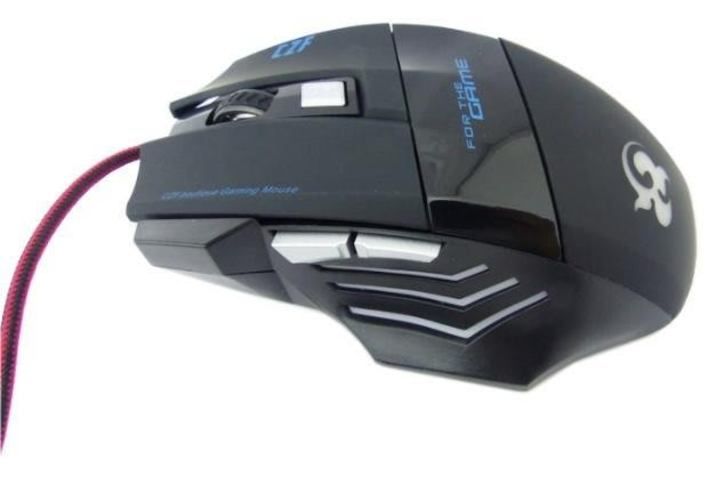 Mouse Gamer T-6 Con Luz, 6 Botones, Cable USB Tipo