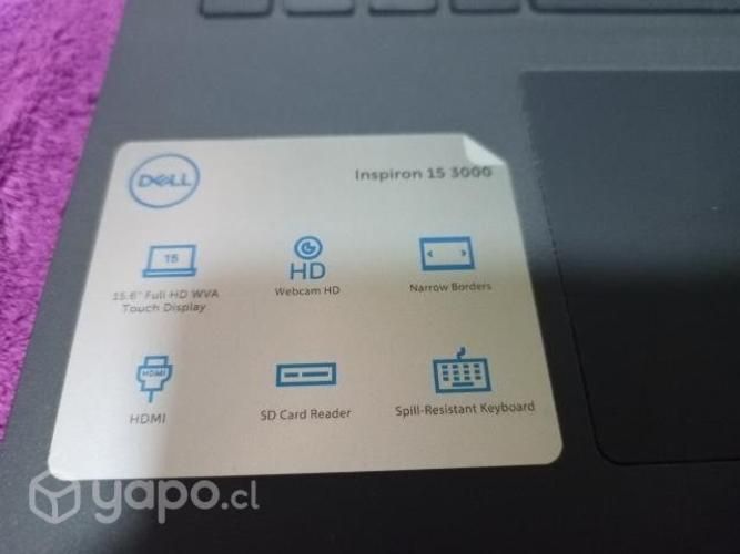 Notebook Dell Inspiron 3501 negra 15.55"