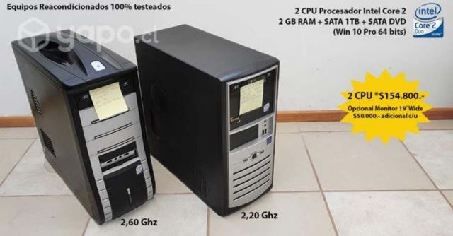 Paquete 2 CPU Intel Core 2 -2,60 Ghz