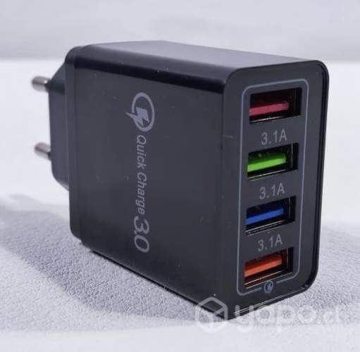 Cargador de 4 entradas USB