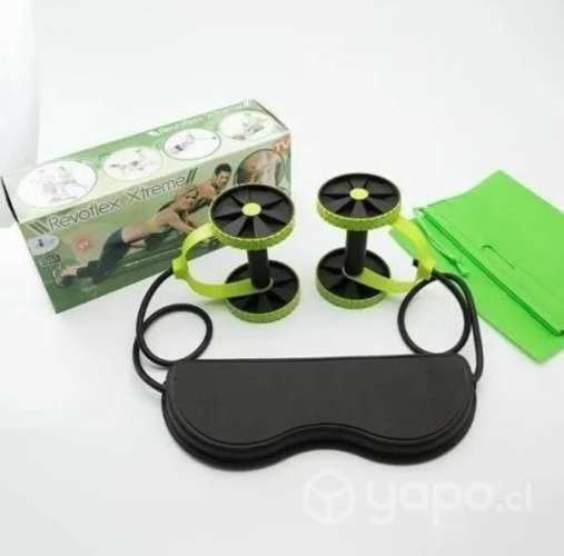 Rueda Abdominal+ Banda Elásticas Ejercicios Revofl