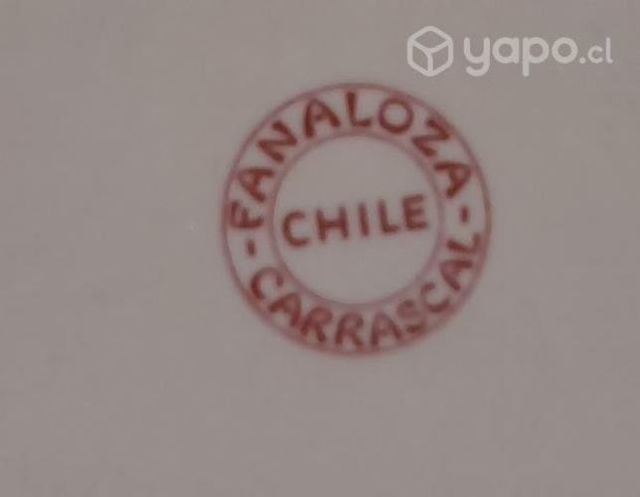 Antiguos platos bajos fanaloza carrascal