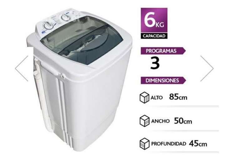 Lavadora semiautomatica sindelen ls-6100 plus