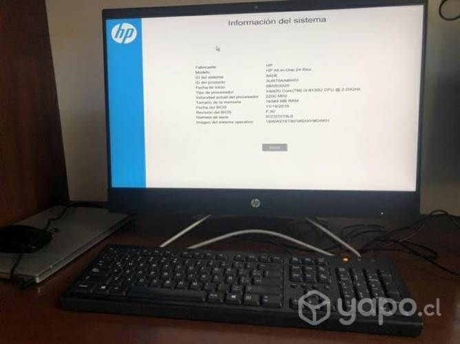 Computador HP All-in-one 24-f0xx