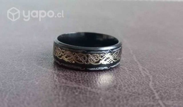 Anillo Dragón - Oro/Negro
