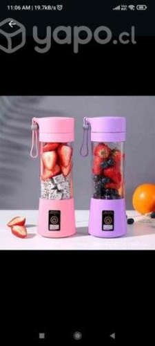 Mini Licuadora portátil vaso recargable con cable