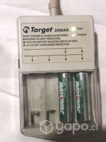 Cargador de pilas AA y AAA