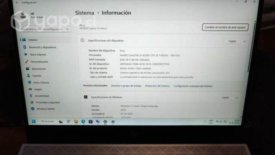 Notebook HP ENVY 13 excelente estado