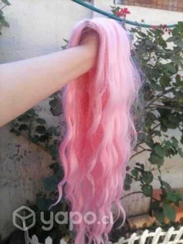 Peluca rosa regular