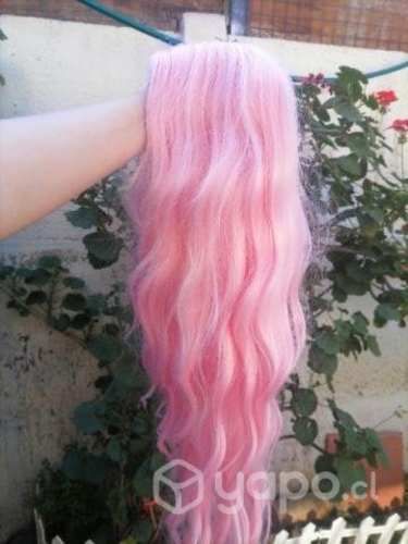 Peluca rosa regular