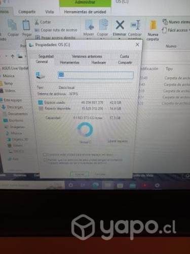 Notebook Asus Celeron 1.1GH/4GB Ram/ modelo W202NA