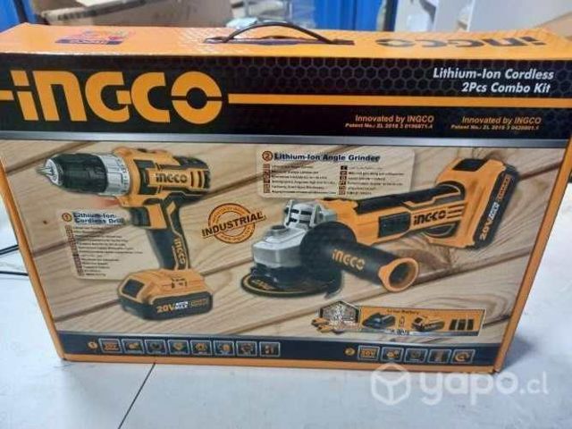 Kit esmeril + taladro inalambrico