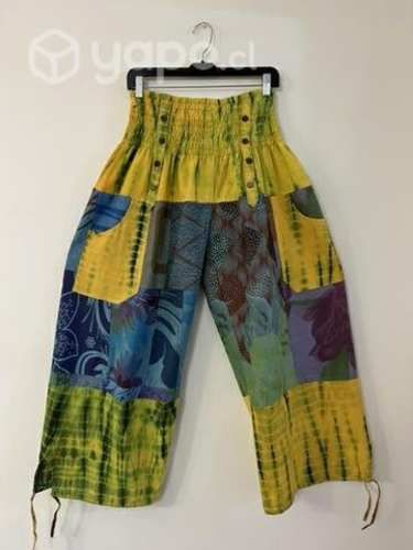 Pantalón Hindu Con Bolsillo Talla Xl/2xl Amarillo